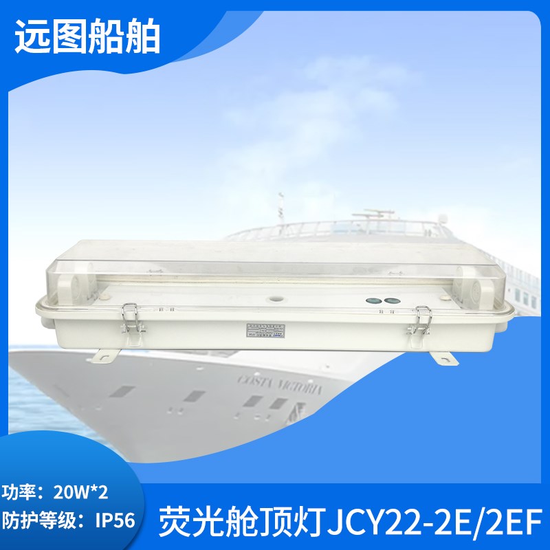 泰航船用双管荧光舱顶灯JCY22/32/42/ZYC22-2/2E/2EF应急网罩