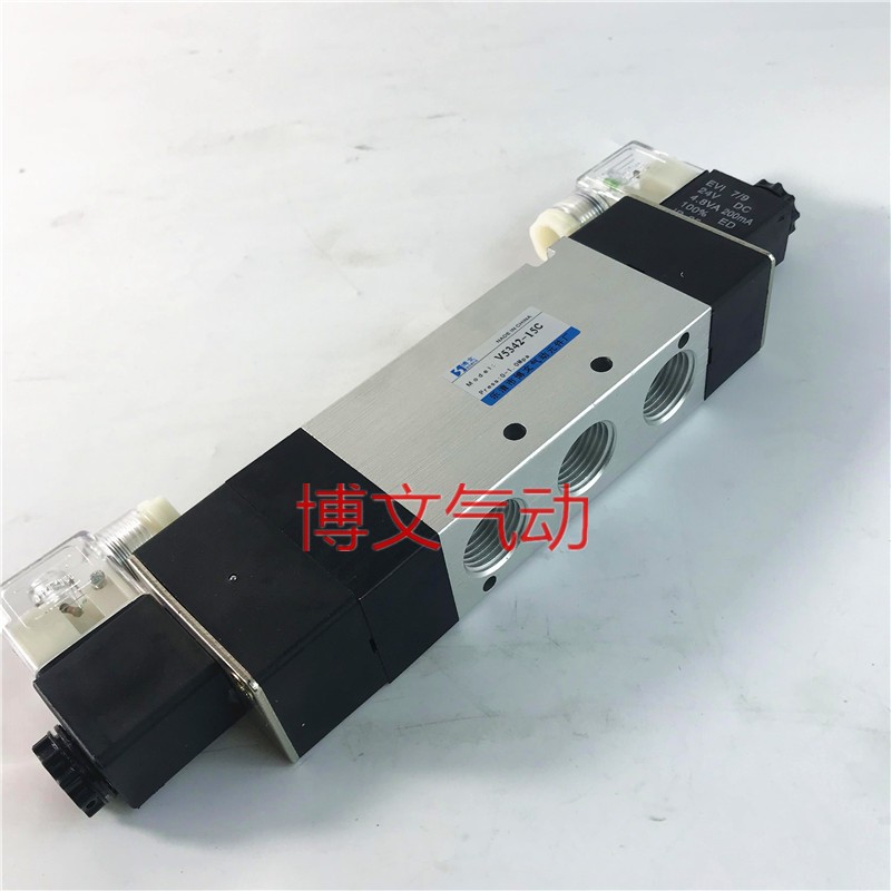 ECM电磁阀V5342-15C V5332-10C V5322-08三位五通中封式换向阀