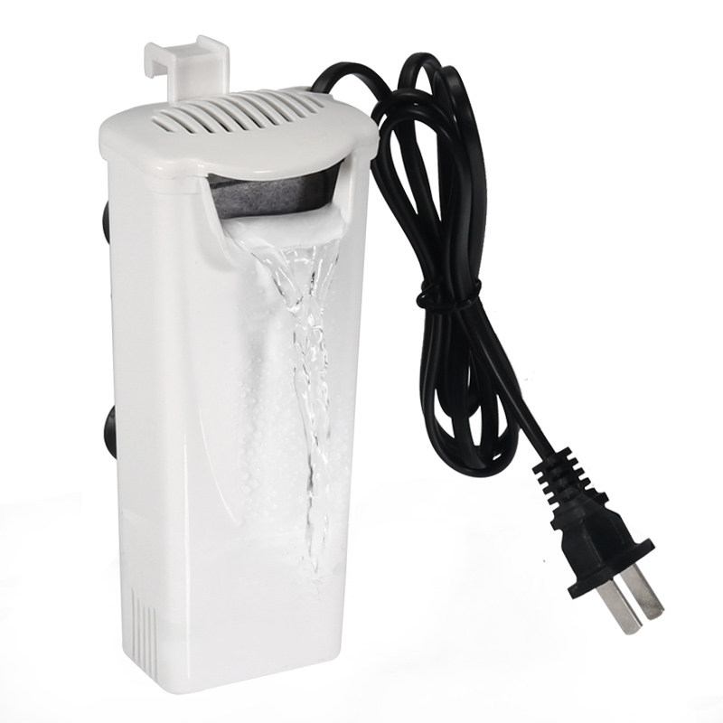 小鱼缸龟缸过滤器低水位乌龟缸过滤器小型鱼缸潜水瀑布式过滤器