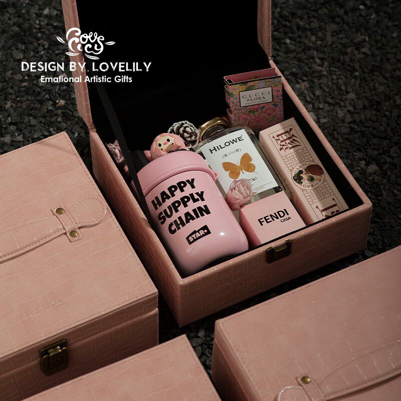 伴手礼女伴娘实用礼盒结婚新娘宾客回礼小众高级生日礼物商务皮盒