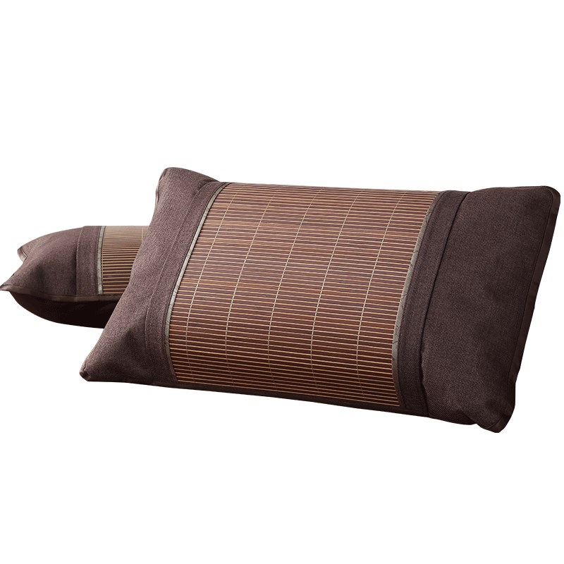 老席匠信封式枕套 单人枕头套竹枕套学生夏季凉席套子可买一对