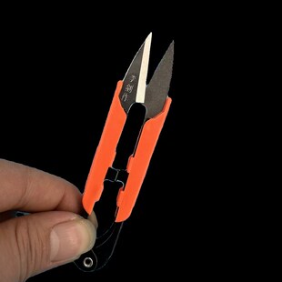 李剑作防锈剪刀服装厂剪线头小号U型弹簧带护套电镀十字绣小纱剪