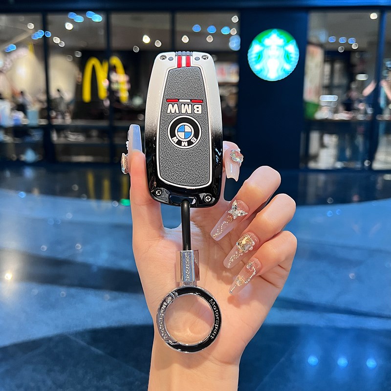 宝马老款钥匙套专用老款5系3系525li五系520/320li金属x1x3x5壳扣