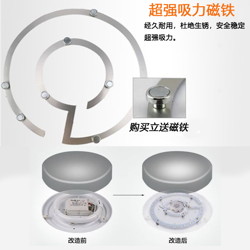 圆形吸顶灯LED灯芯12w15w18w24w30w36w72w环形灯超亮灯板灯圈灯片