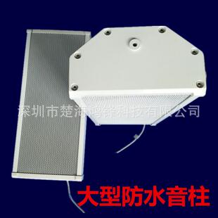 楚海鸿锋100W大型铝合金室外防水音柱6寸单元乡村喇叭号角音箱