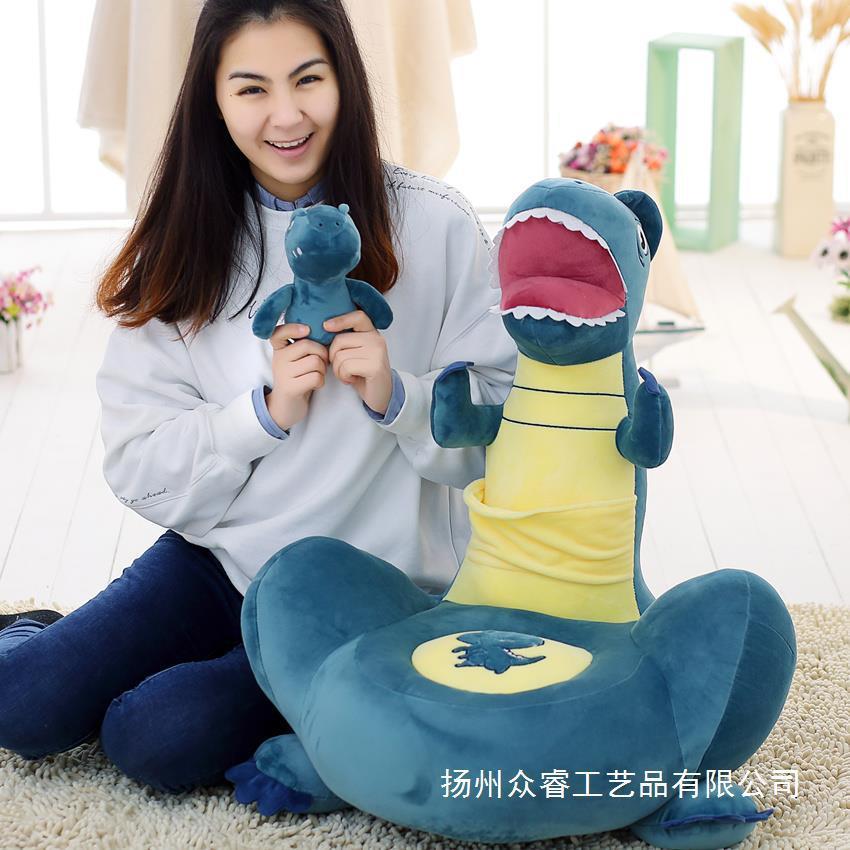 恐龙儿童沙发懒人座椅凳子动物靠垫宝宝玩偶休闲单人靠背飘窗垫