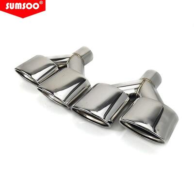 适用于奔驰C级W204E级W212ML级车排气管60改装AMG四出不锈钢尾喉