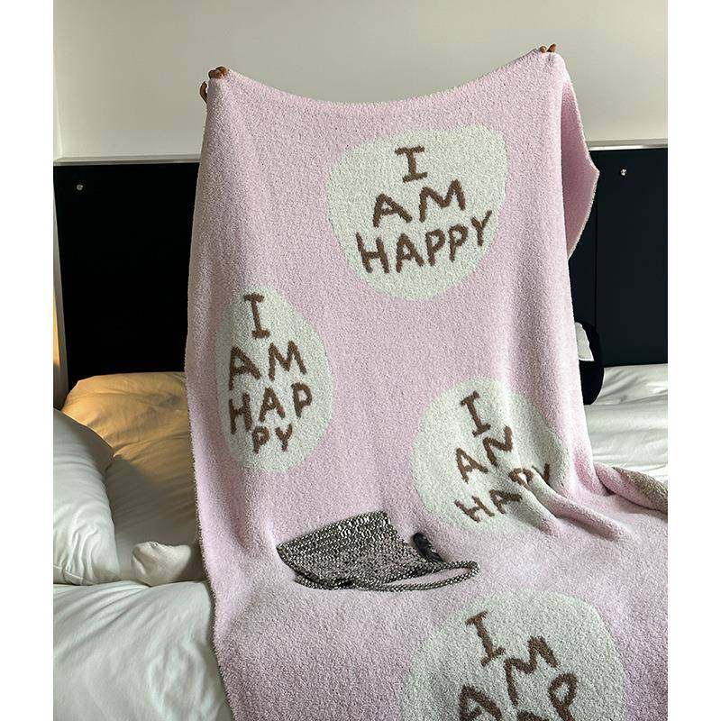 Happy软糯泡泡毯毛毯休闲毯卧室保暖盖毯办公室午睡毯沙发毯子,纺织面料/辅料/配套,纺织机械配件,淘宝优惠券,粉丝福利购,淘宝优惠卷