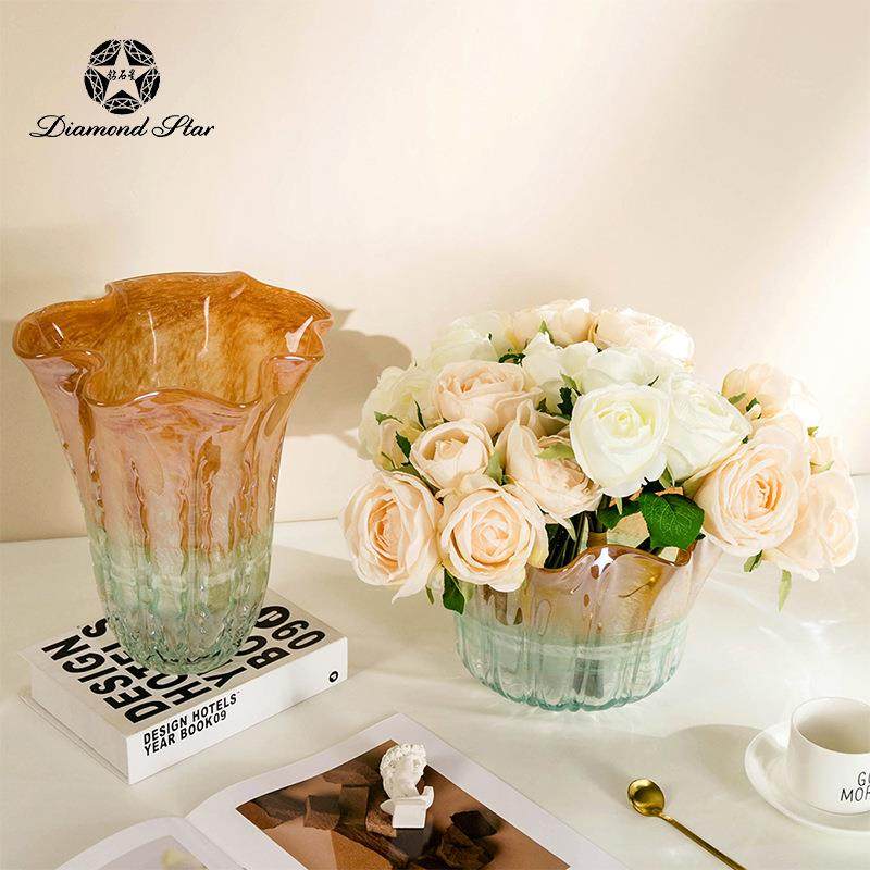 钻石星玻璃花瓶花盆创意中古高级感插花器软装摆件大花瓶花盆,机械设备,其他机械设备,淘宝优惠券,粉丝福利购,淘宝优惠卷
