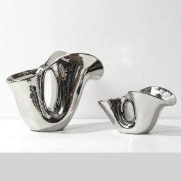 现代轻奢银色异形陶瓷花瓶花器样板间民宿售楼部桌面客厅软装摆件,机械设备,其他机械设备,淘宝优惠券,粉丝福利购,淘宝优惠卷