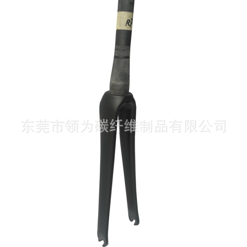 工厂直销闪电700C全碳纤维公路前叉椎管前叉UD/3K外观外贸