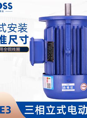 普斯立式三相异步电机铜芯电动机380vB5搅拌减速机泥浆泵马达