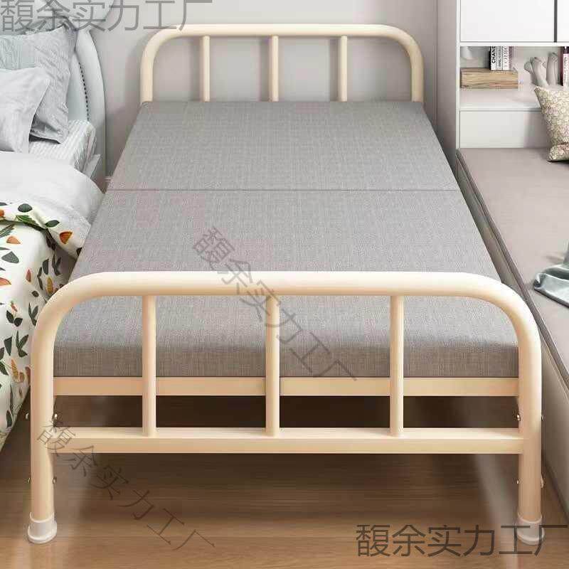 折叠床单人床双人床家用硬板床简易拼接床铁艺钢木床成人米折叠
