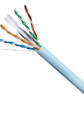 网超六类线千DIJ兆cat6工监控络线无氧铜非网屏蔽家用双绞程线305