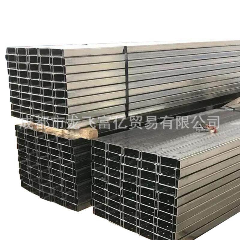 热镀锌C型钢Z钢房厂屋面面檩条可墙加工定材质冷弯镀31型锌防腐