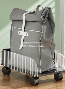 动带轮收盒小推OYV车置物架桌下柜篮放的纳可移书架箱书家用书包