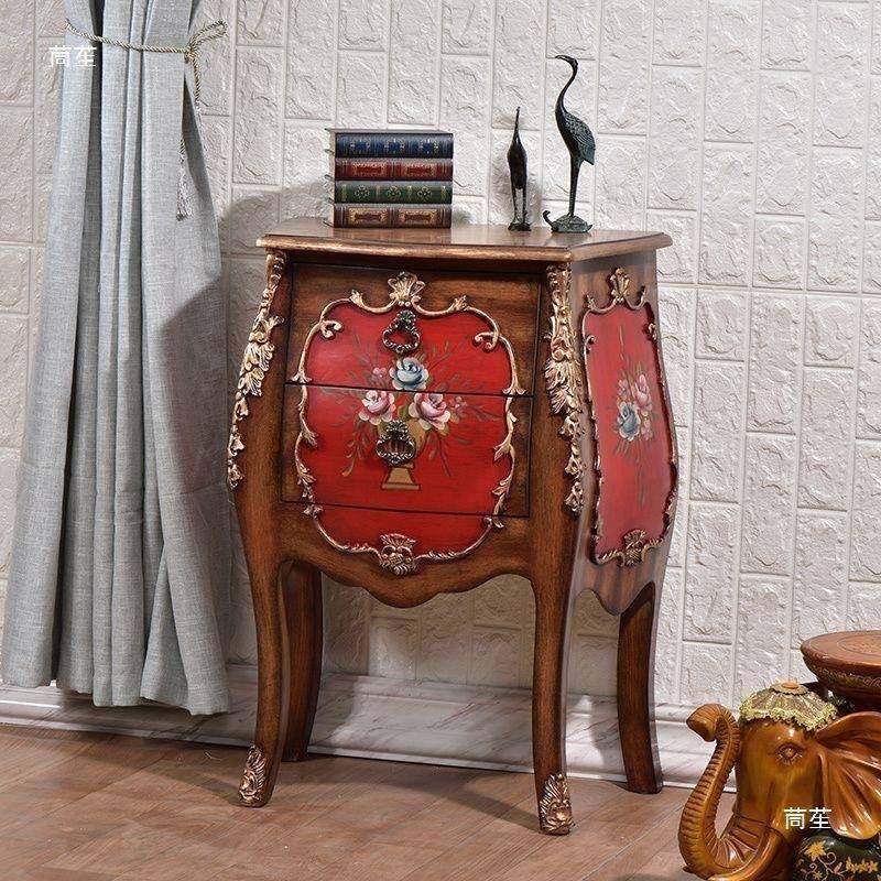 美式边斗柜彩绘落地床头储物小复柜子沙AGI发边几柜收纳客厅古床,鲜花速递/花卉仿真/绿植园艺,其它园艺用品,淘宝优惠券,粉丝福利购,淘宝优惠卷