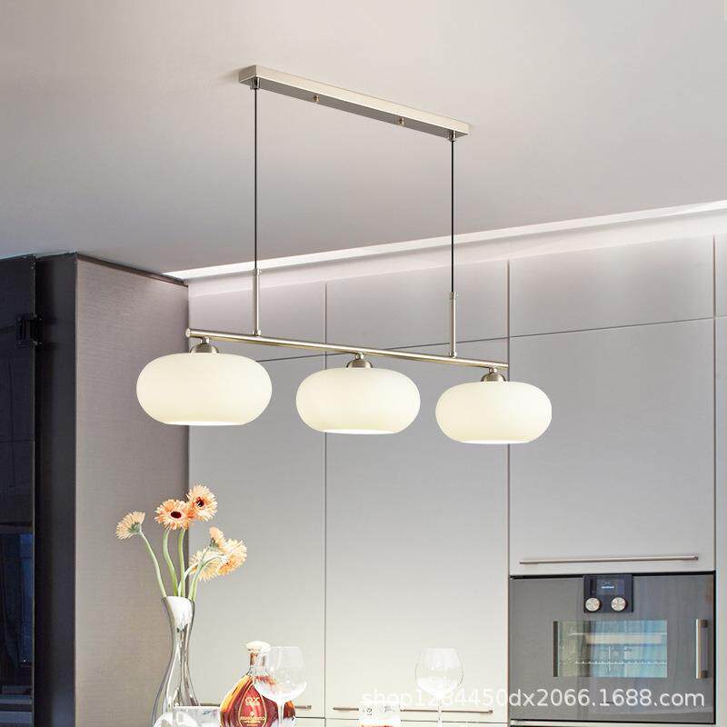 餐厅个吊灯头创餐桌现代意简约性大气BDDled吧台卧室饭三厅餐吊灯