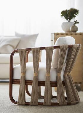 户外休闲沙发单藤板编椅XTH室外庭院样房休人息区小茶组几合家具