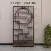 博古架实木式 置物架古董示8543架茶具架展柜隔断书柜玄中关柜架陈