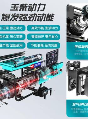 包邮玉机动力3/柴5/6GOV/810kw千瓦小型家用汽油发电单相220/V380