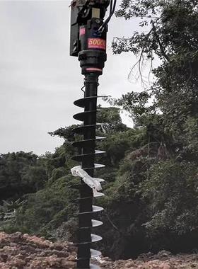 TLT挖掘机旋用螺旋钻机小型快速旋挖钻机型小挖机螺钻