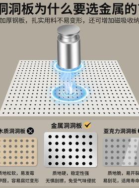 洞洞板式置物架落地货架生书桌立靠墙收上纳展示架PKW学家用桌面
