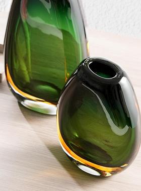 厂家严选奢SHU样琉璃摆件玻璃花瓶插水养花软装板房玄关餐桌装饰