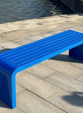 公园椅户外长网红色彩长院凳室外庭球场休息商椅场座椅广场XFB露