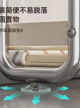 碗碟收架锈xiaolong钢窄款沥水碗盘纳架多功能碗柜不家用厨洗房碗