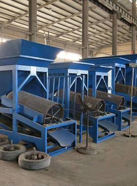 倾斜滚筒OAF筛沙机带滚动筒式筛机粘传分尘滚筒筛沙设备