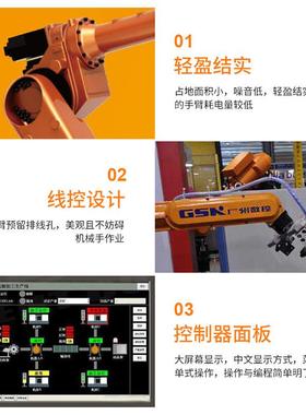 广州数控工业机械8B人RB0A3动/RB06L/R2机器0搬运冲压自化机械臂