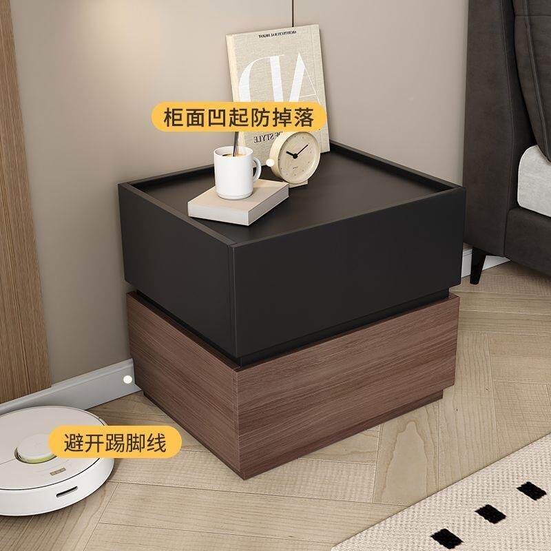 型黑IMA色魔方床头柜简约用现代卧室小用折叠储物柜家收纳实积木