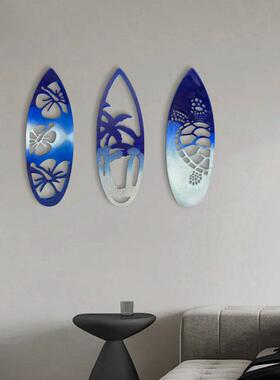 属金于冲浪板海滩标志热棕榈树冲浪带标L-2013志用客厅浴室露台装