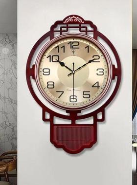 025北款极星新中式LGI挂钟厅万年历家用石2英钟挂客墙钟