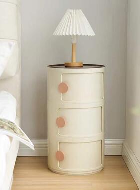 北1022欧i代s床头柜简约创意多层纳柜现n网红塑料边柜圆收形储物