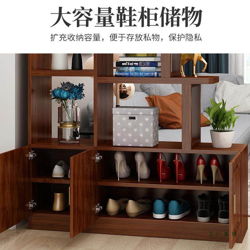 玄关柜隔断入户现屏客厅置物架鞋柜一体风代556简约轻奢风装饰进