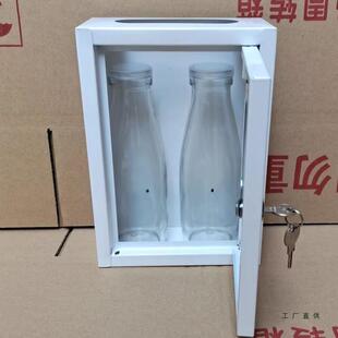 装奶箱加厚铁奶箱皮挂墙带锁鲜奶投递盒钥匙箱卡袋片收箱订985集