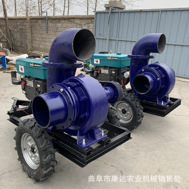 农田灌溉浇水机12寸小型柴油机水泵工程施工地排水泵
