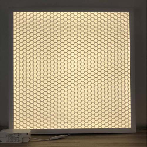 600*600蜂窝格栅深度防眩光Ra90平板灯面板灯学校办公室平板灯