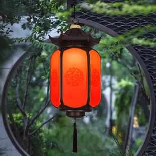 中式吊灯户外防水庭院花园走廊屋檐室外大门口别墅凉亭灯笼仿古