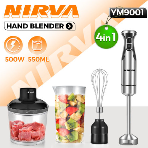 NIRVA跨境多功能厨房手持料理棒搅拌棒手持搅碎机果汁打蛋器