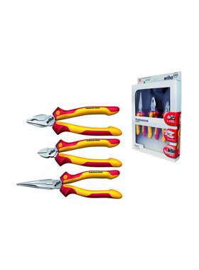 德国Wiha威汉26852Z99000106电工钳3件套绝缘握把