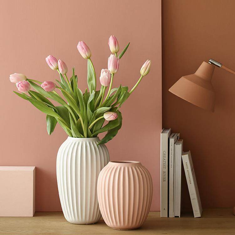 北欧创意简约陶瓷花瓶客厅卧室插花干花装饰摆件餐桌大口径鲜花器,工业油品/胶粘/化学/实验室用品,其他实验室设备,淘宝优惠券,粉丝福利购,淘宝优惠卷
