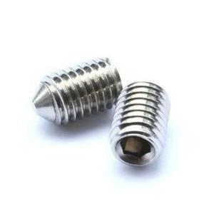 DIN914内六角尖尾紧定螺丝,尖头M3止付螺丝,不锈钢304现货