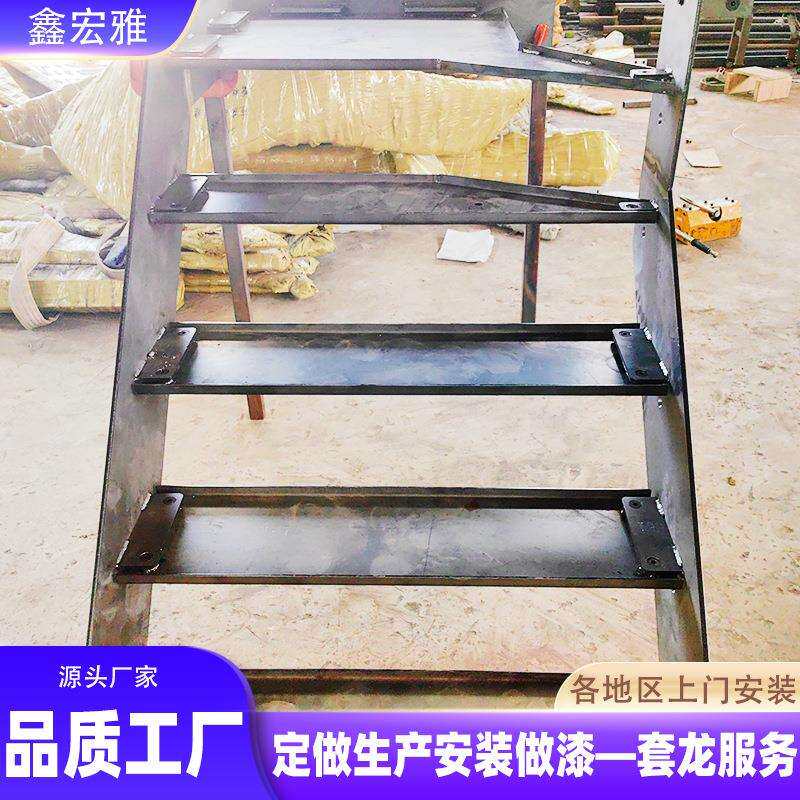 现代简约家用钢梯阁楼复式钢结构楼梯室内别墅楼梯