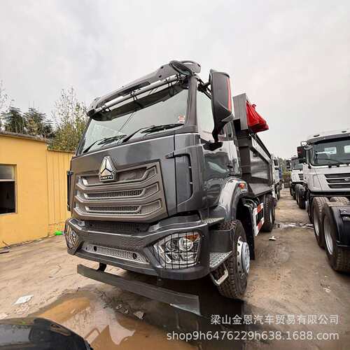 出口10轮潍柴重汽豪翰440马力NX牵引车U型后翻自卸车双驱/驱