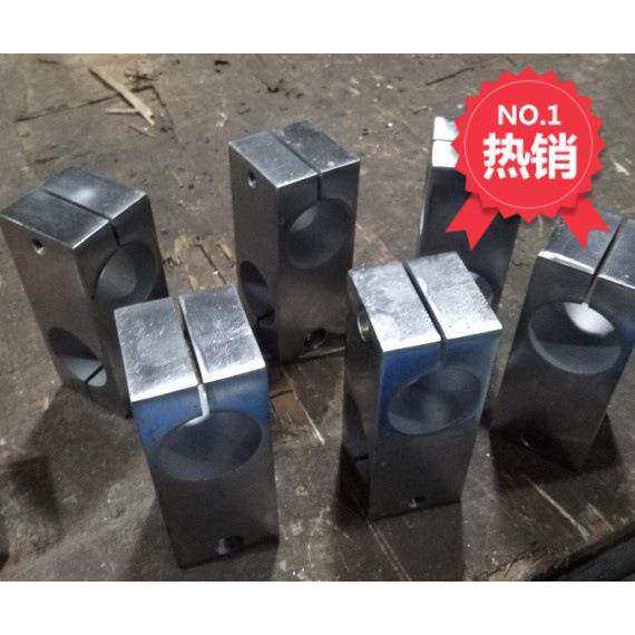 45号钢光轴新款十字夹固定座块固定铝条圆柱连接件头支架支柱铁通