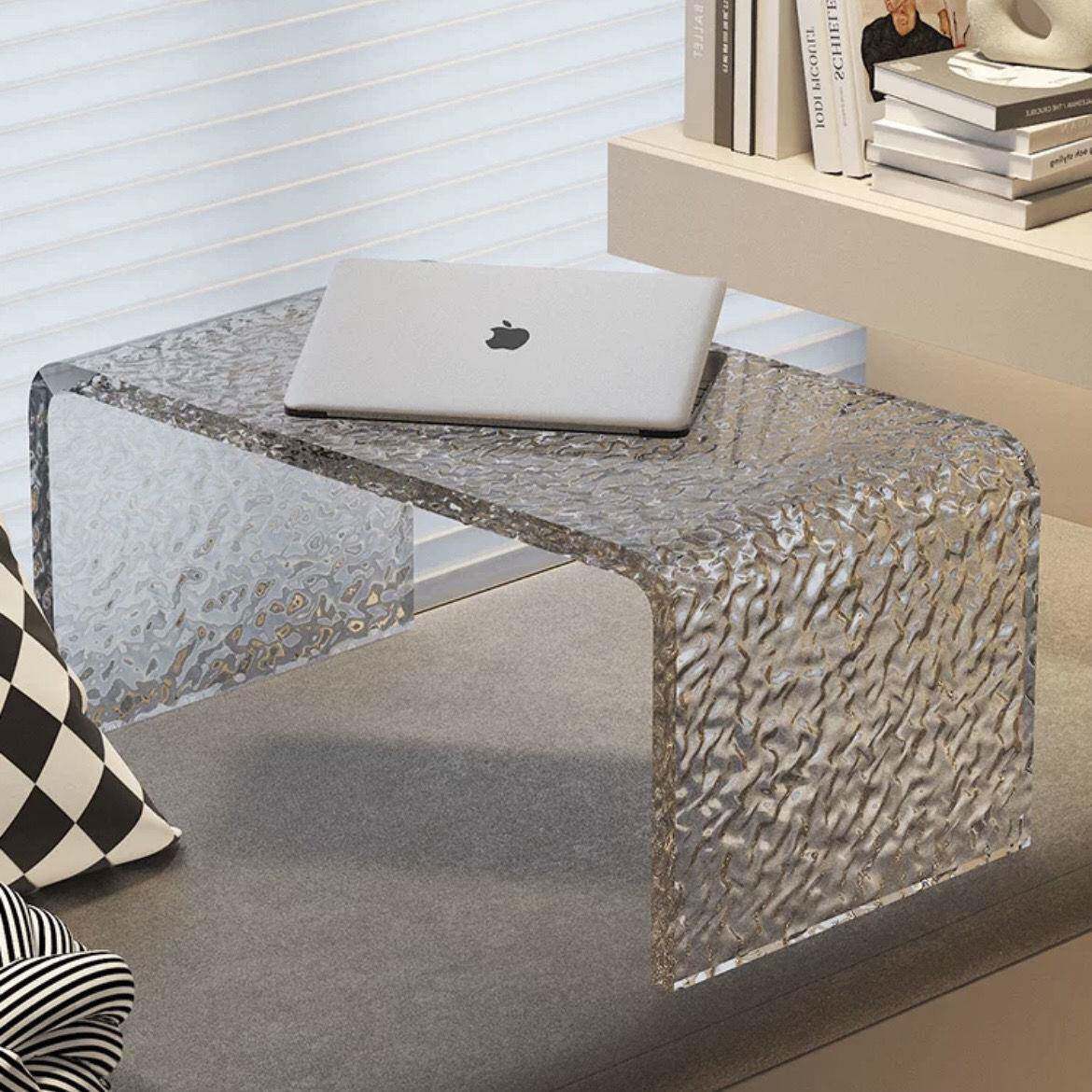 网红飘窗小桌子窗台透明小茶几阳台茶几床上小桌子榻榻米矮桌家用