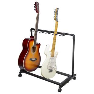 吉他带轮排架3组5组7头吉他架多把吉他贝斯琵琶琴架学校琴行展示